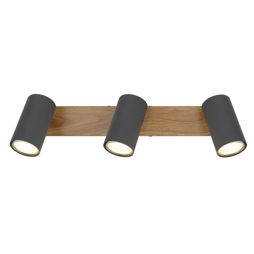 Globo - Kohdevalo 3xGU10/35W/230V harmaa/ruskea