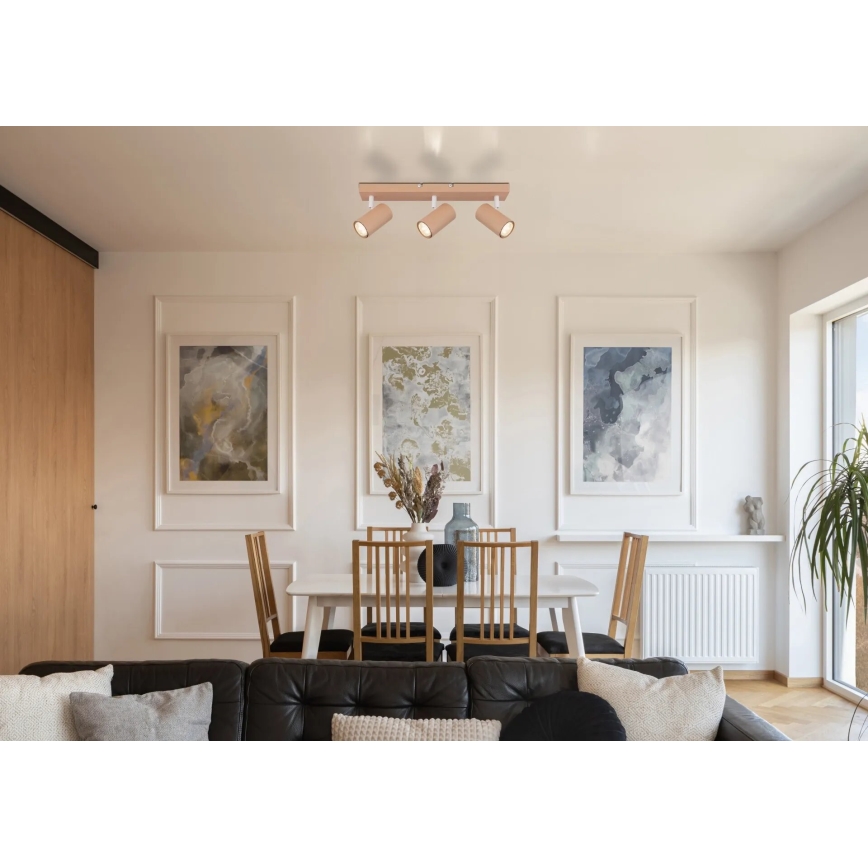 Globo - Kohdevalo 3xGU10/25W/230V oranssi