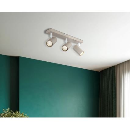 Globo - Spottivalaisin 3xGU10/35W/230V beige