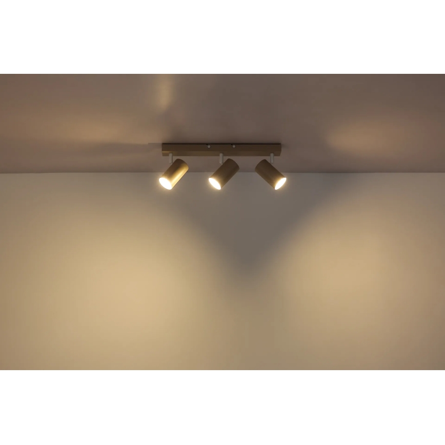 Globo - Spottivalaisin 3xGU10/35W/230V beige
