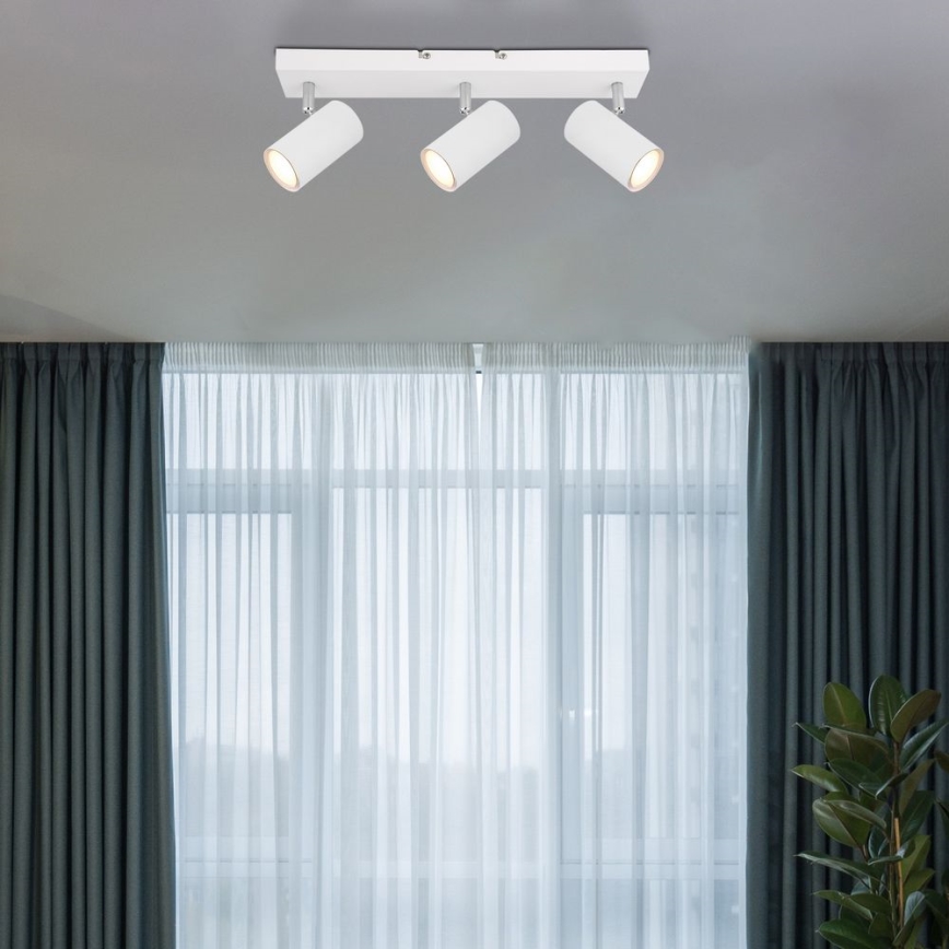 Globo - Kohdevalo 3xGU10/35W/230V valkoinen