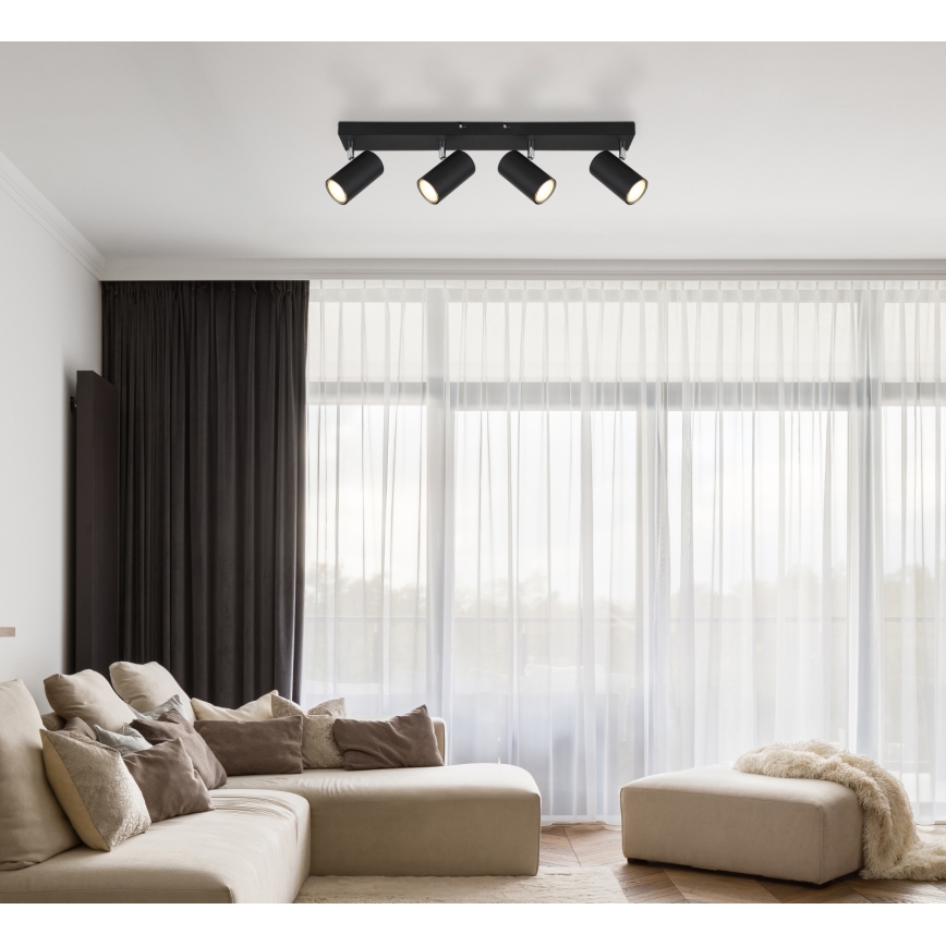 Globo - Kohdevalo 4xGU10/35W/230V musta