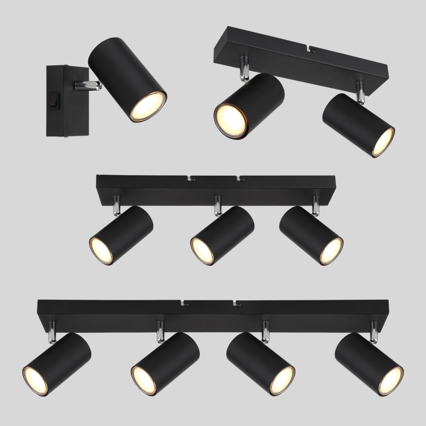 Globo - Kohdevalo 4xGU10/35W/230V musta