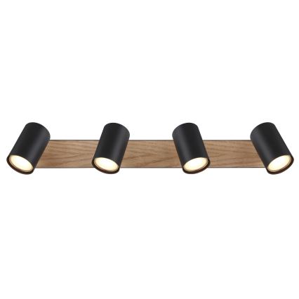 Globo - Kohdevalo 4xGU10/35W/230V musta/ruskea