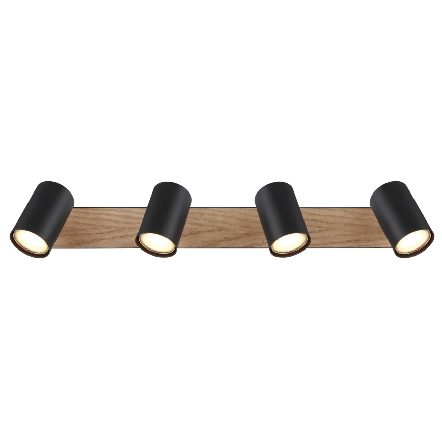 Globo - Kohdevalo 4xGU10/35W/230V musta/ruskea