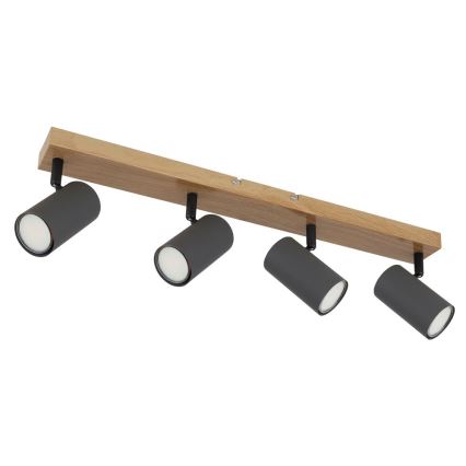 Globo - Kohdevalo 4xGU10/35W/230V harmaa/ruskea