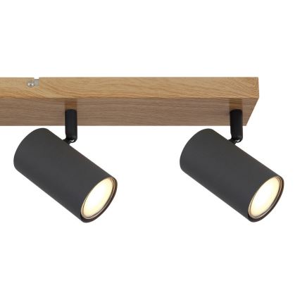 Globo - Kohdevalo 4xGU10/35W/230V harmaa/ruskea