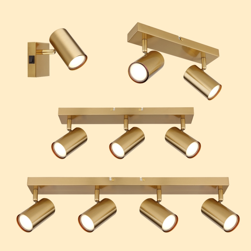 Globo - Kohdevalo 4xGU10/35W/230V kulta