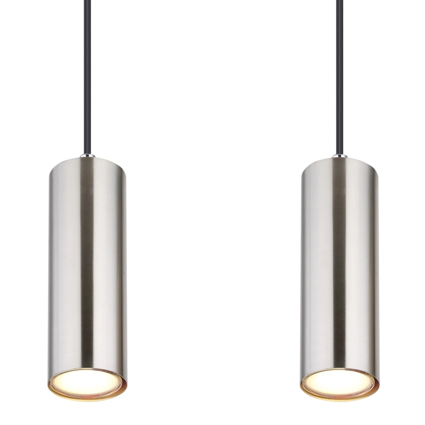 Globo - Kattokruunu johdossa 4xGU10/35W/230V mattakromi