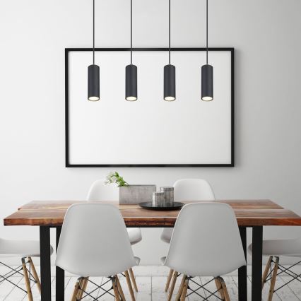 Globo - Riippuvalaisin 4xGU10/35W/230V musta