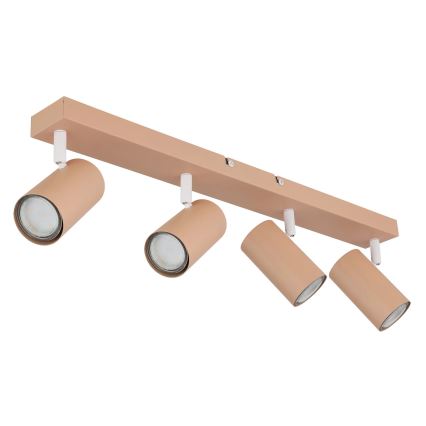 Globo - Kattokruunu johdossa 4xGU10/35W/230V oranssi