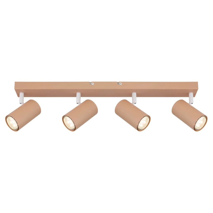 Globo - Kattokruunu johdossa 4xGU10/35W/230V oranssi