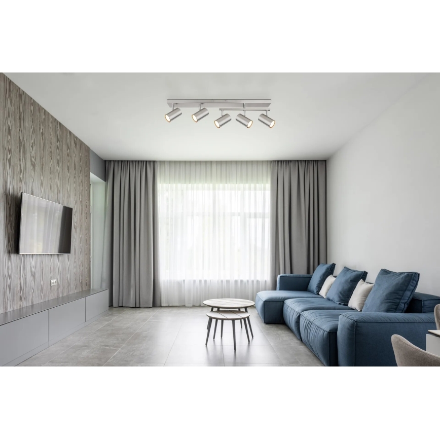 Globo - Kohdevalo 5xGU10/35W/230V mattakromi