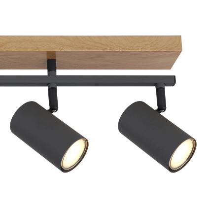 Globo - Kohdevalo 5xGU10/35W/230V ruskea/musta