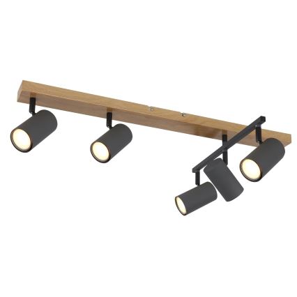 Globo - Kohdevalo 5xGU10/35W/230V ruskea/musta