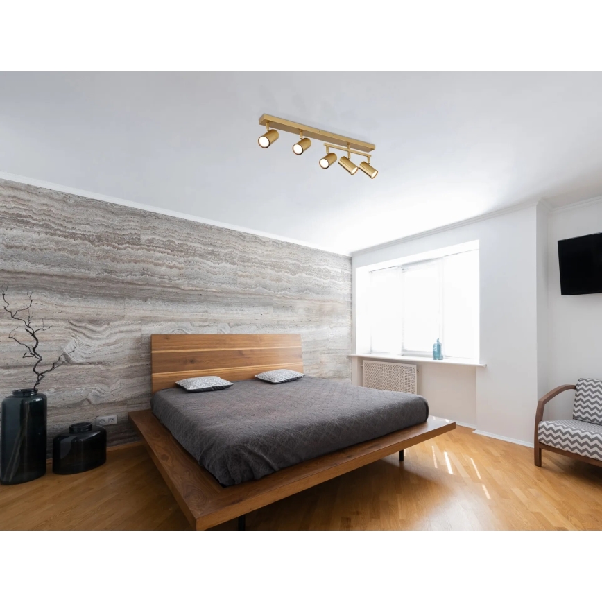 Globo - Kohdevalo 5xGU10/35W/230V kulta