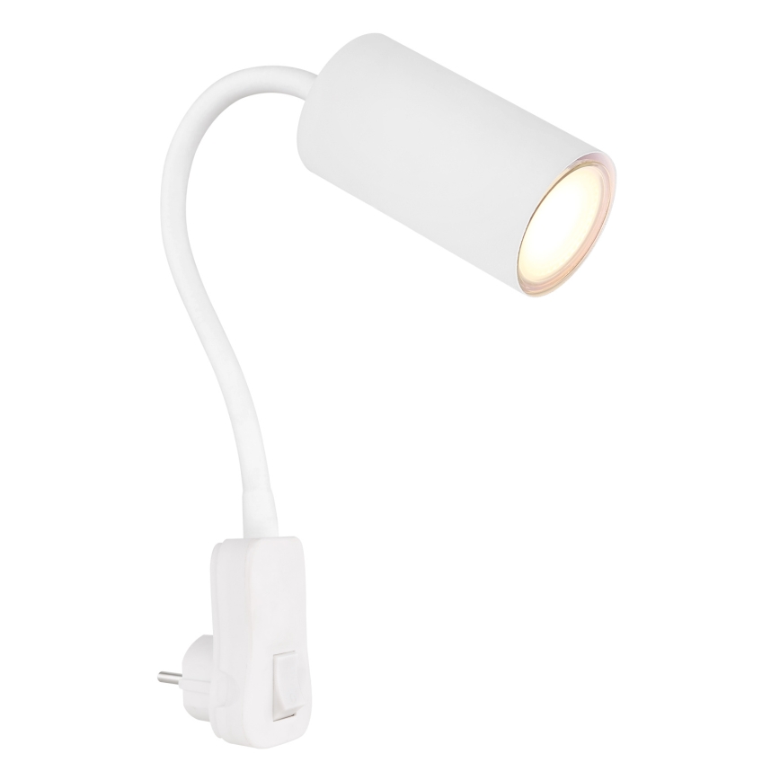 Globo - seinäspotti pistokkeellinen 1xGU10/35W/230V, valkoinen