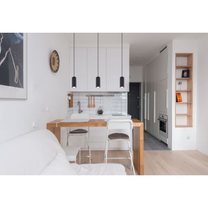 Globo - Kattokruunu johdossa 1xGU10/35W/230V musta/ruskea