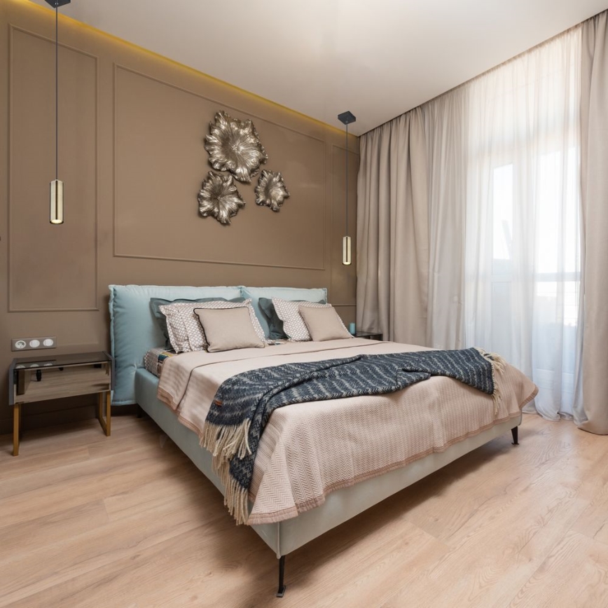 Globo - Riippuvalaisin 1xGU10/35W/230V musta/messinki