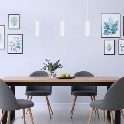 Globo - Riippuvalaisin 1xGU10/35W/230V valkoinen