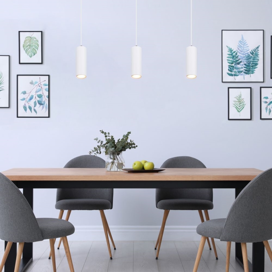 Globo - Riippuvalaisin 1xGU10/35W/230V valkoinen