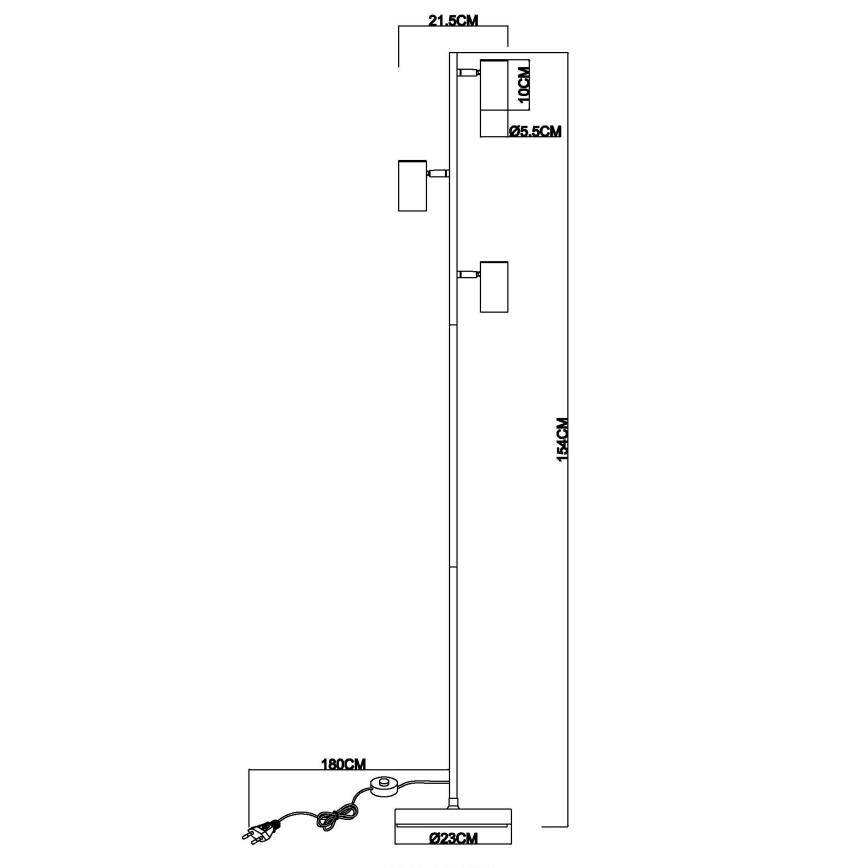 Globo - beige lattiavalaisin 3xGU10/5W/230V