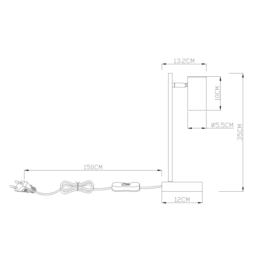 Globo - Pöytävalaisin 1xGU10/5W/230V oranssi