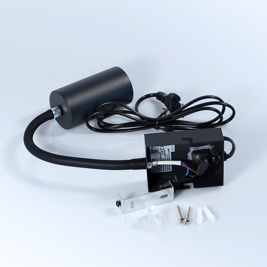 Globo - Joustava seinävalaisin 1xGU10/25W/230V musta