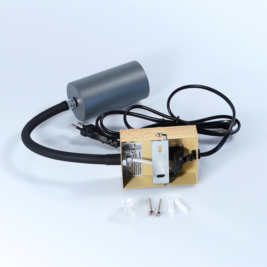 Globo - Joustava seinävalaisin 1xGU10/25W/230V harmaa/ruskea