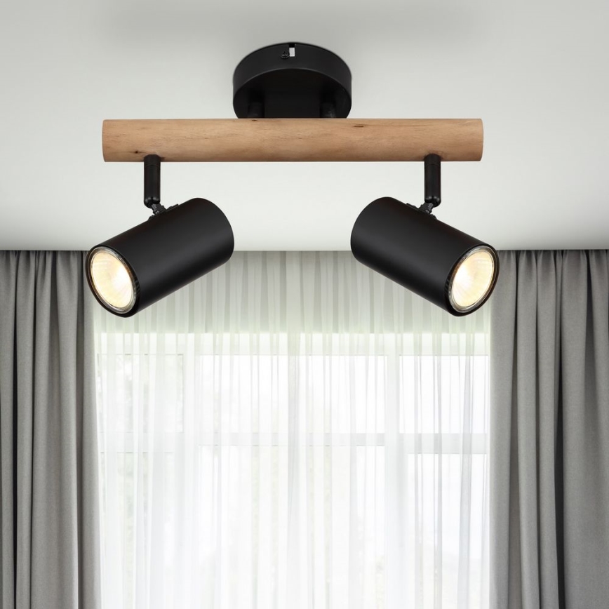 Globo - Kohdevalo 2xGU10/5W/230V puu/metalli