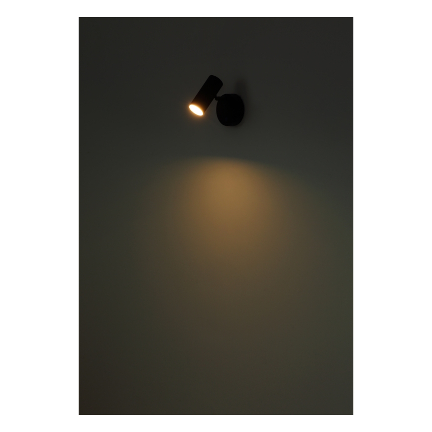 Globo - LED-himmennettävä ladattava seinäspotti LED/0,4W/3,7V 1800 mAh musta