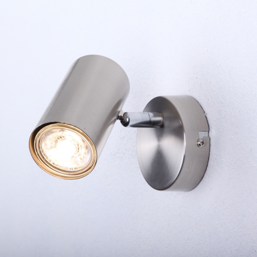 Globo - Seinäkohdevalo 1xGU10/25W/230V mattakromi