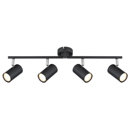 Globo - Kohdevalo 4xGU10/25W/230V musta