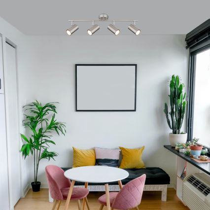 Globo - Kohdevalo 4xGU10/25W/230V mattakromi