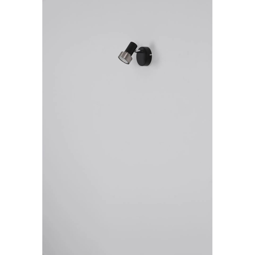 Globo - Seinäkohdevalo 1xGU10/25W/230V musta/kulta