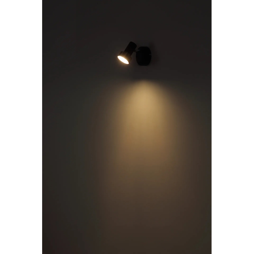 Globo - Seinäkohdevalo 1xGU10/25W/230V musta/hopea