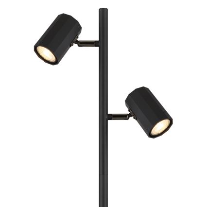 Globo - Lattialamppu 2xGU10/5W/230V musta