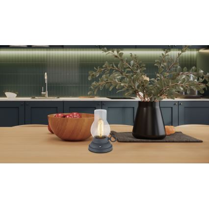 Globo - LED himmennettävä ladattava kosketuspöytävalaisin LED/1W/3,7V 1200 mAh antrasiitti