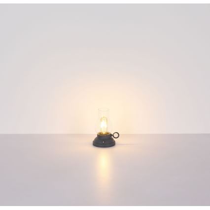 Globo - LED himmennettävä ladattava kosketuspöytävalaisin LED/1W/3,7V 1200 mAh antrasiitti