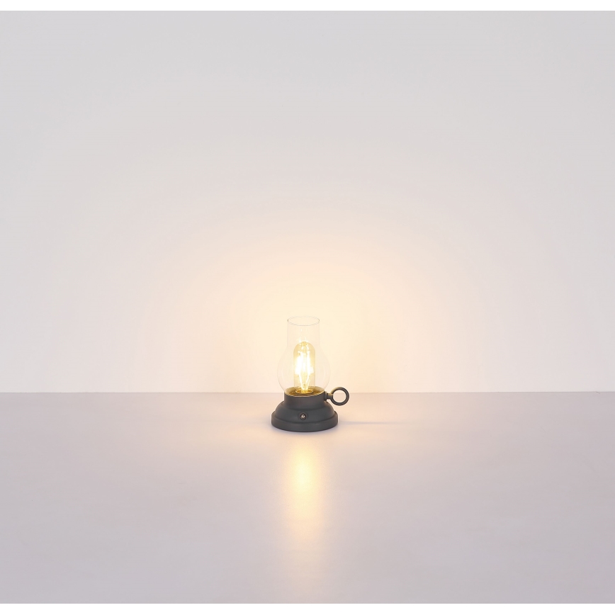 Globo - LED himmennettävä ladattava kosketuspöytävalaisin LED/1W/3,7V 1200 mAh antrasiitti