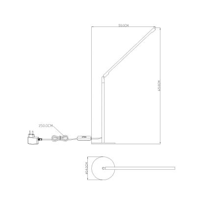 GLOBO 58153 - Pöytä-LED-valo ORION LED 48xLED/0,062W