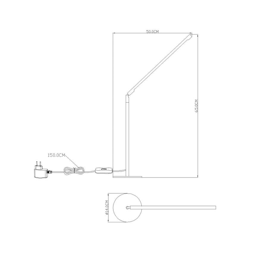 GLOBO 58153 - Pöytä-LED-valo ORION LED 48xLED/0,062W