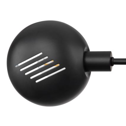 Globo - Lattialamppu 5xE14/40W/230V musta