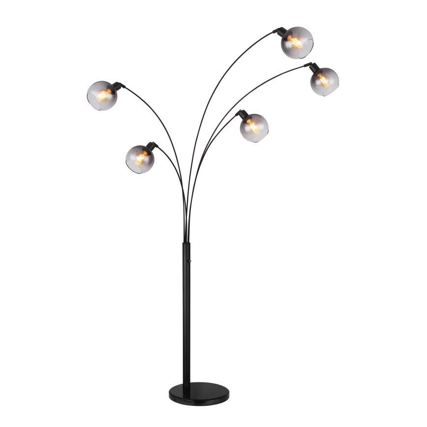 Globo - Lattialamppu 5xE27/40W/230V savuinen