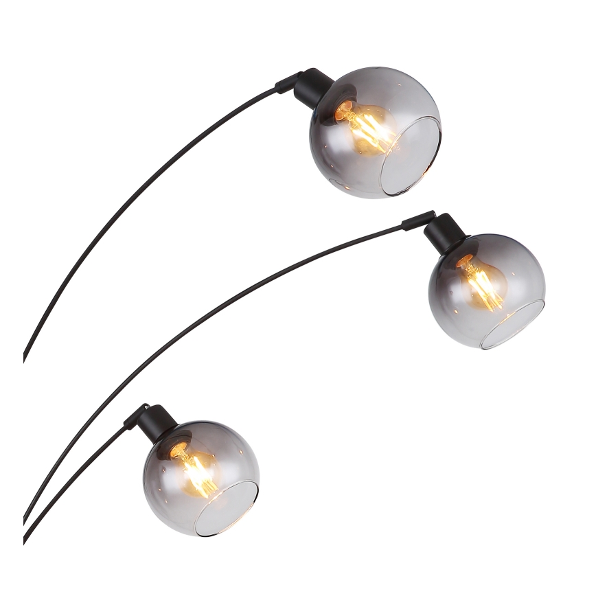 Globo - Lattialamppu 5xE27/40W/230V savuinen