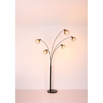 Globo - Lattialamppu 5xE27/40W/230V savuinen