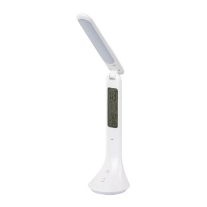 Globo - himmennettävä ladattava LED-pöytälamppu näytöllä 4 W/230 V 2200 mAh valkoinen