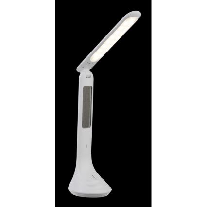 Globo - LED himmennettävä ladattava pöytävalaisin näytöllä LED/4W/230V 2200 mAh valkoinen