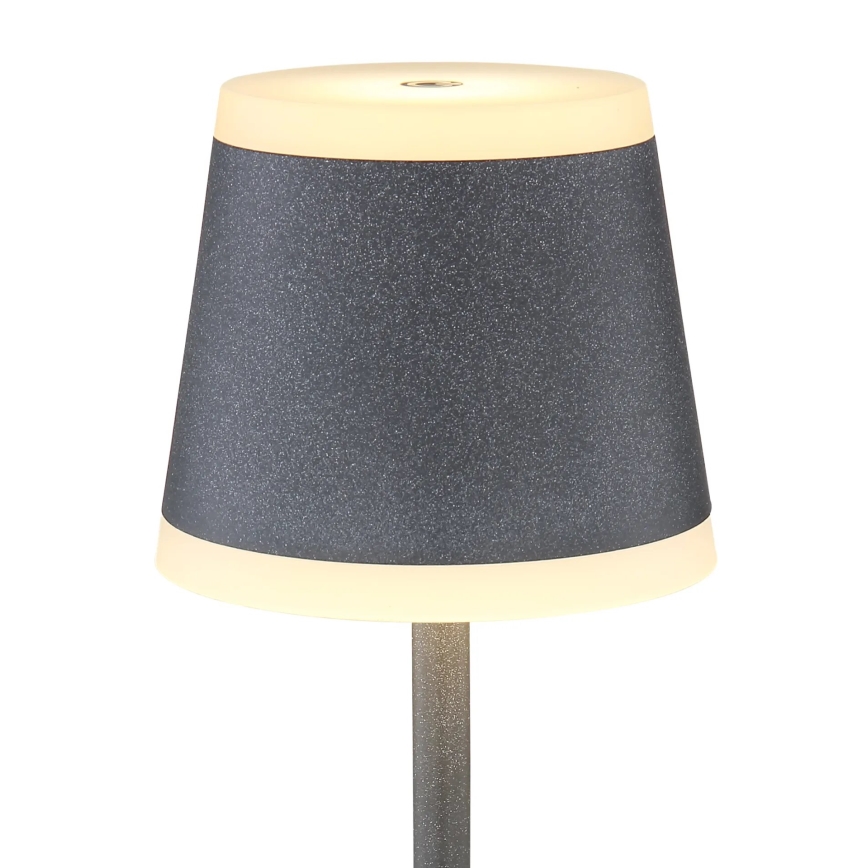 Globo - LED himmennettävä ladattava kosketuspöytävalaisin LED/4,6W/3,7V 3000K 1800mAh harmaa IP54