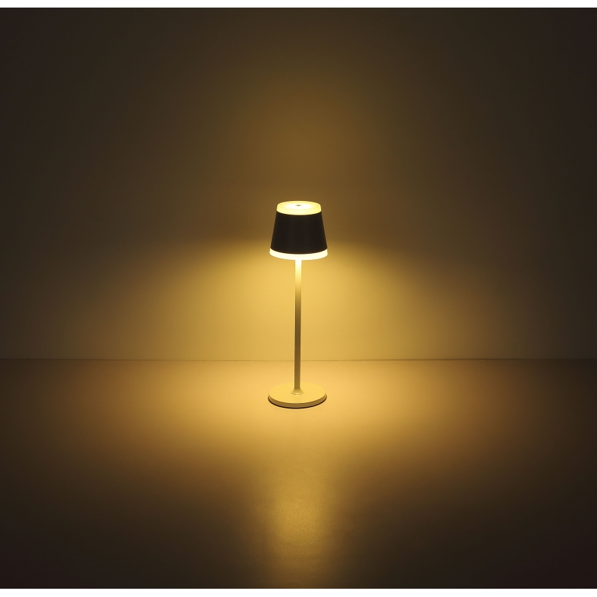 Globo - LED himmennettävä ladattava kosketuspöytävalaisin LED/4,6W/230V 1800 mAh USB IP54 valkoinen